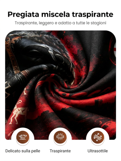 Maglietta da uomo con stampa artistica a tema sardo