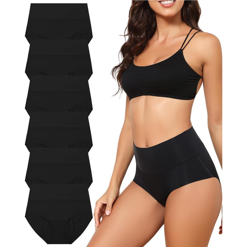 Product Introduction of LEVAO Women's High-Waisted Seamless Panty, Soft Breathable Everyday Fit, Minimalist Womenswear, Full Coverage Basics, Multi 6-Pack S-XXL 1