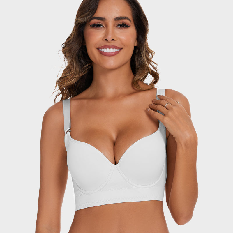 Urshaper®Push-Up Back Smoothing Bra-White