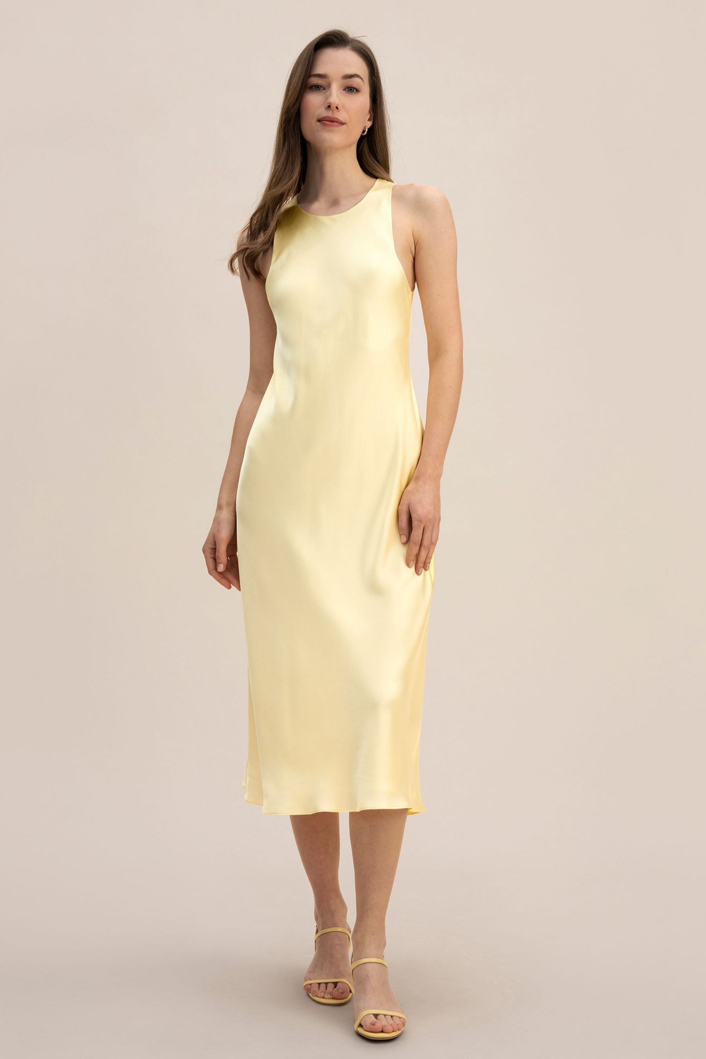 Golden Cocoon Bias Dress – LILYSILK Factory