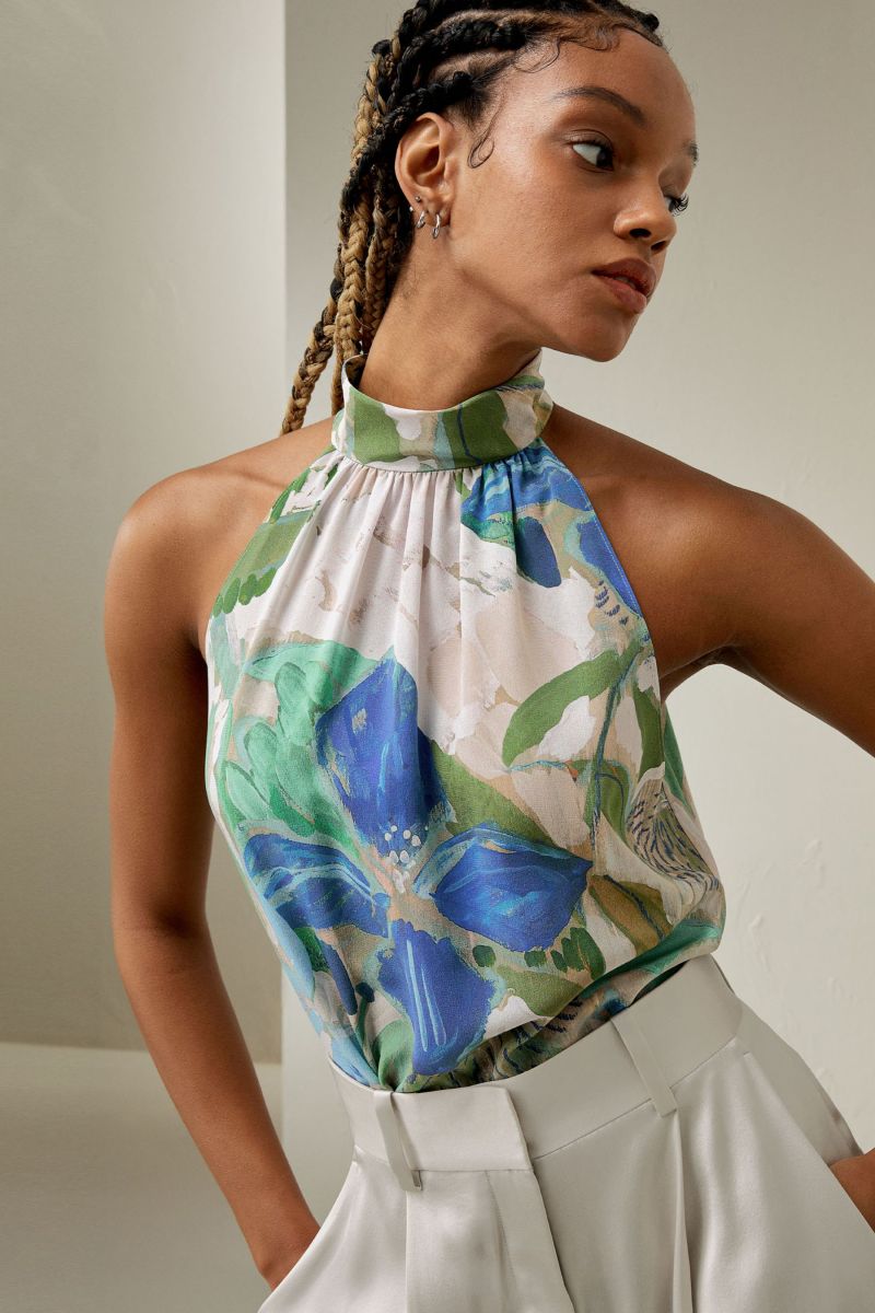 #color_Oil Painting Floral Pattern