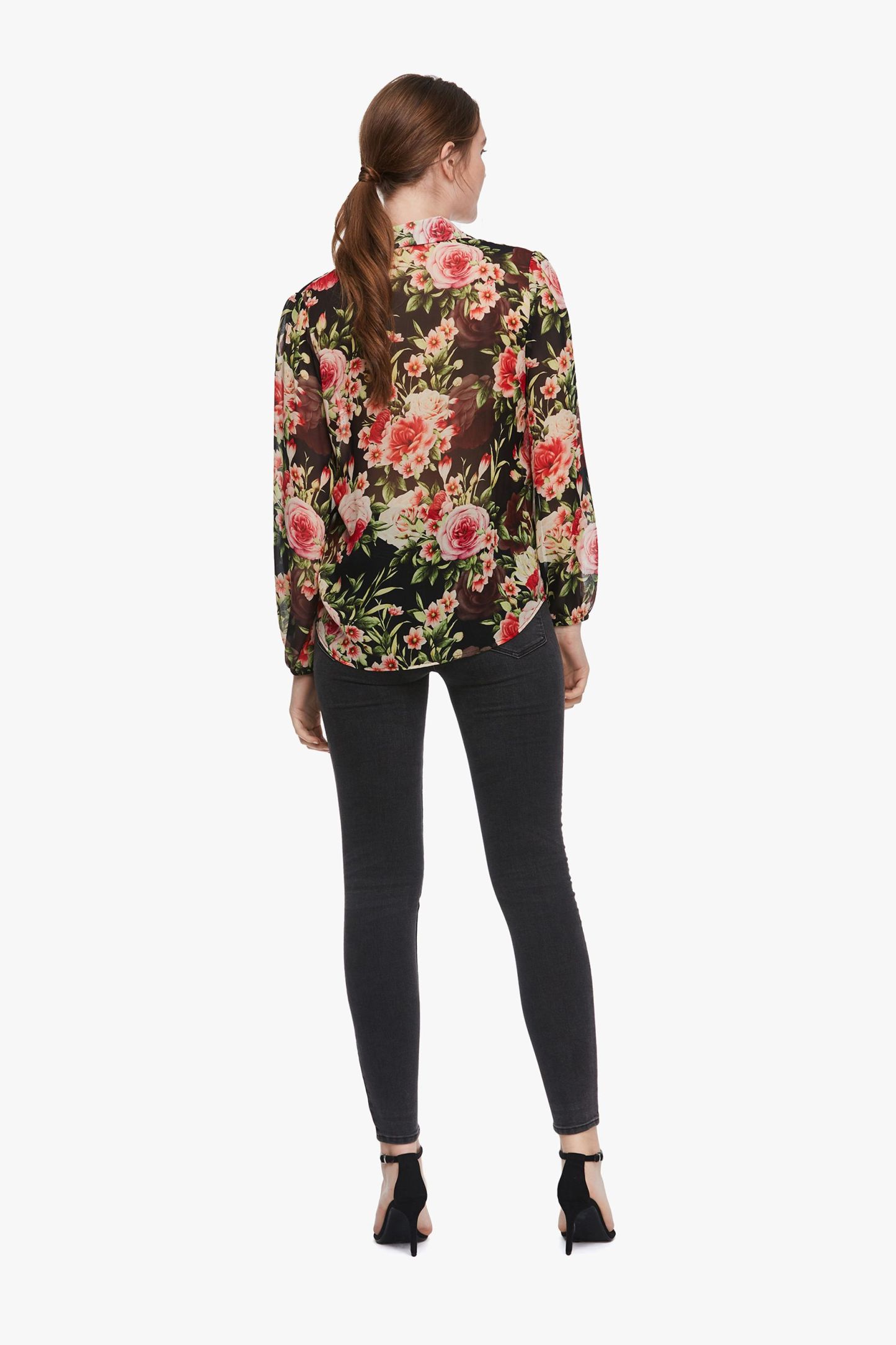 #color_Multi Flowers On Black