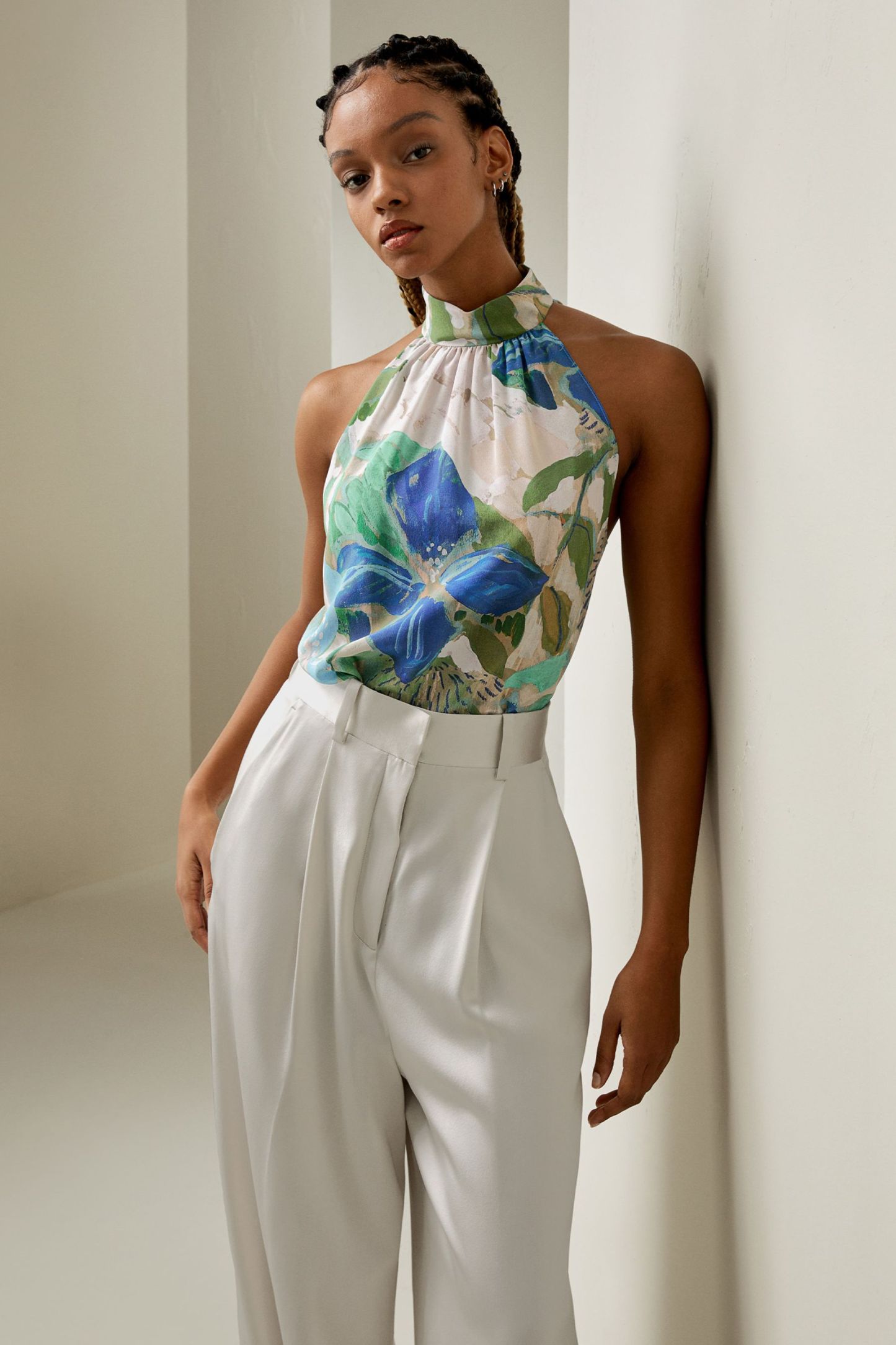 #color_Oil Painting Floral Pattern