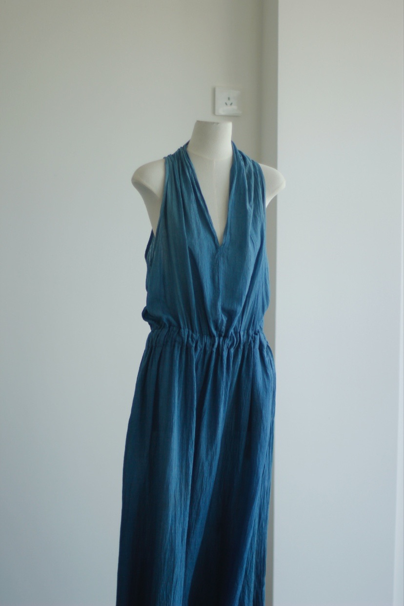 PILUNA - Plant Dyed Rose Pink | Loquat Leaf Gradient Dress