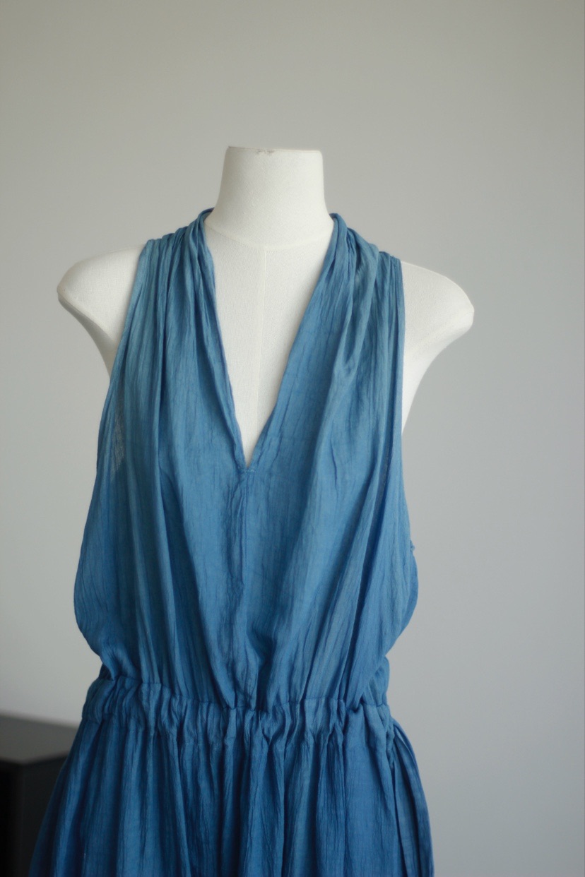 PILUNA - Plant Dyed Rose Pink | Loquat Leaf Gradient Dress