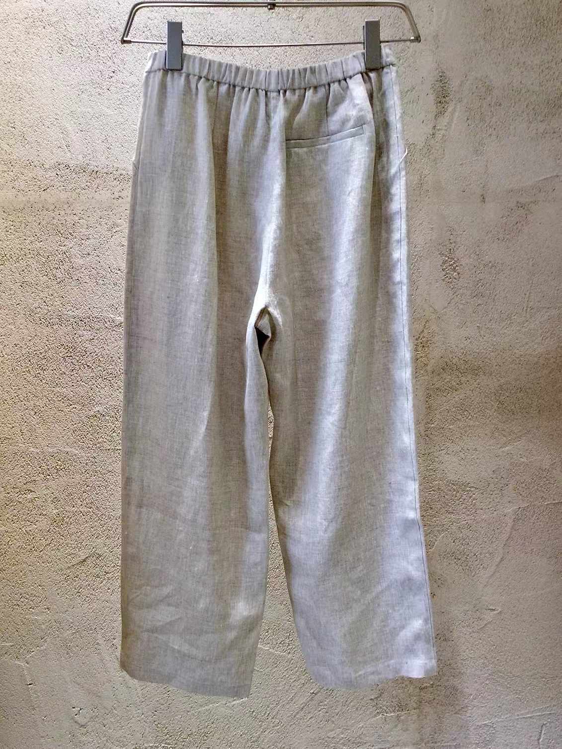 PILUN - Organic Undyed Linen Pants | Women's Work Pants 