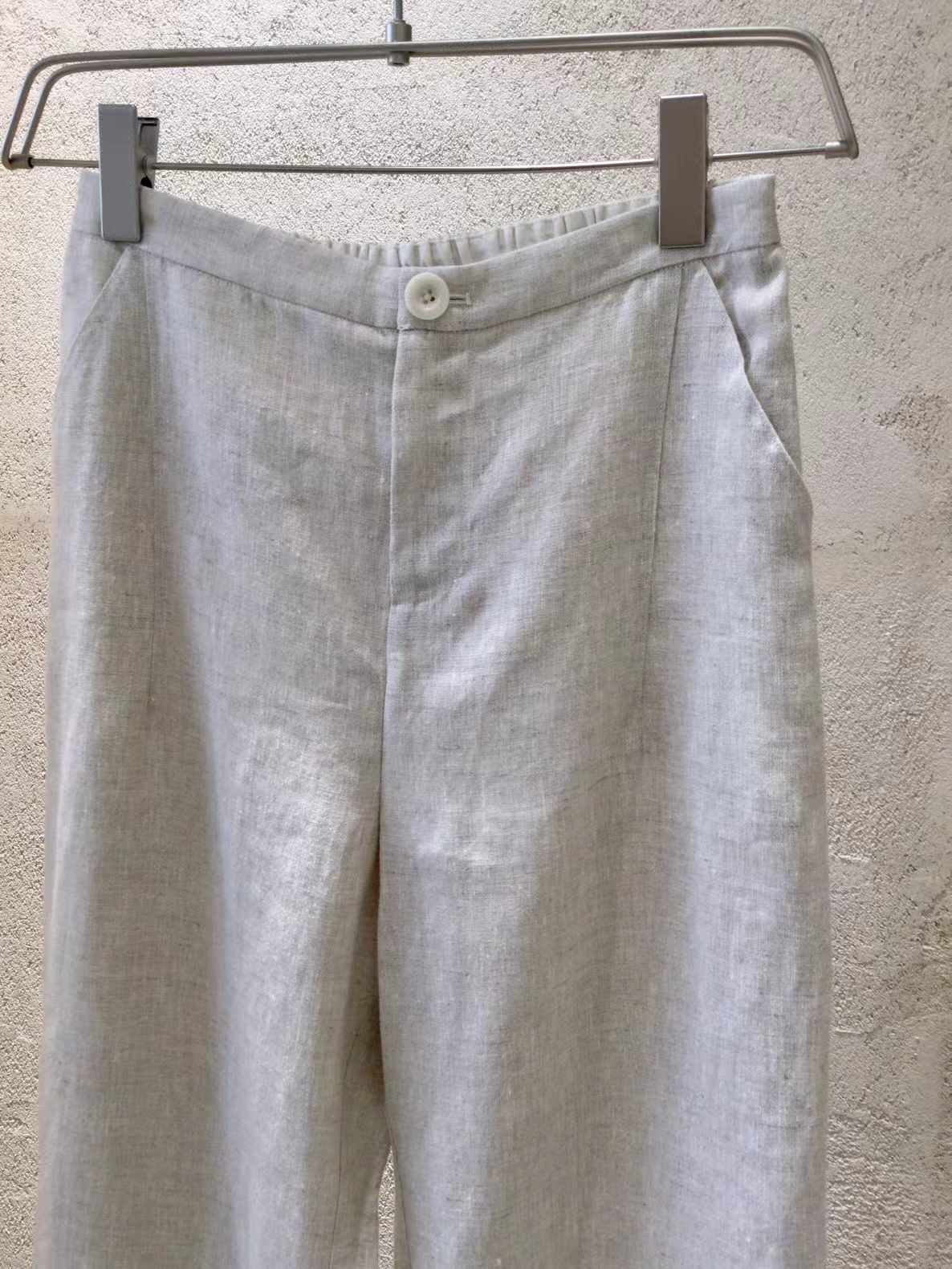 PILUN - Organic Undyed Linen Pants | Women's Work Pants 