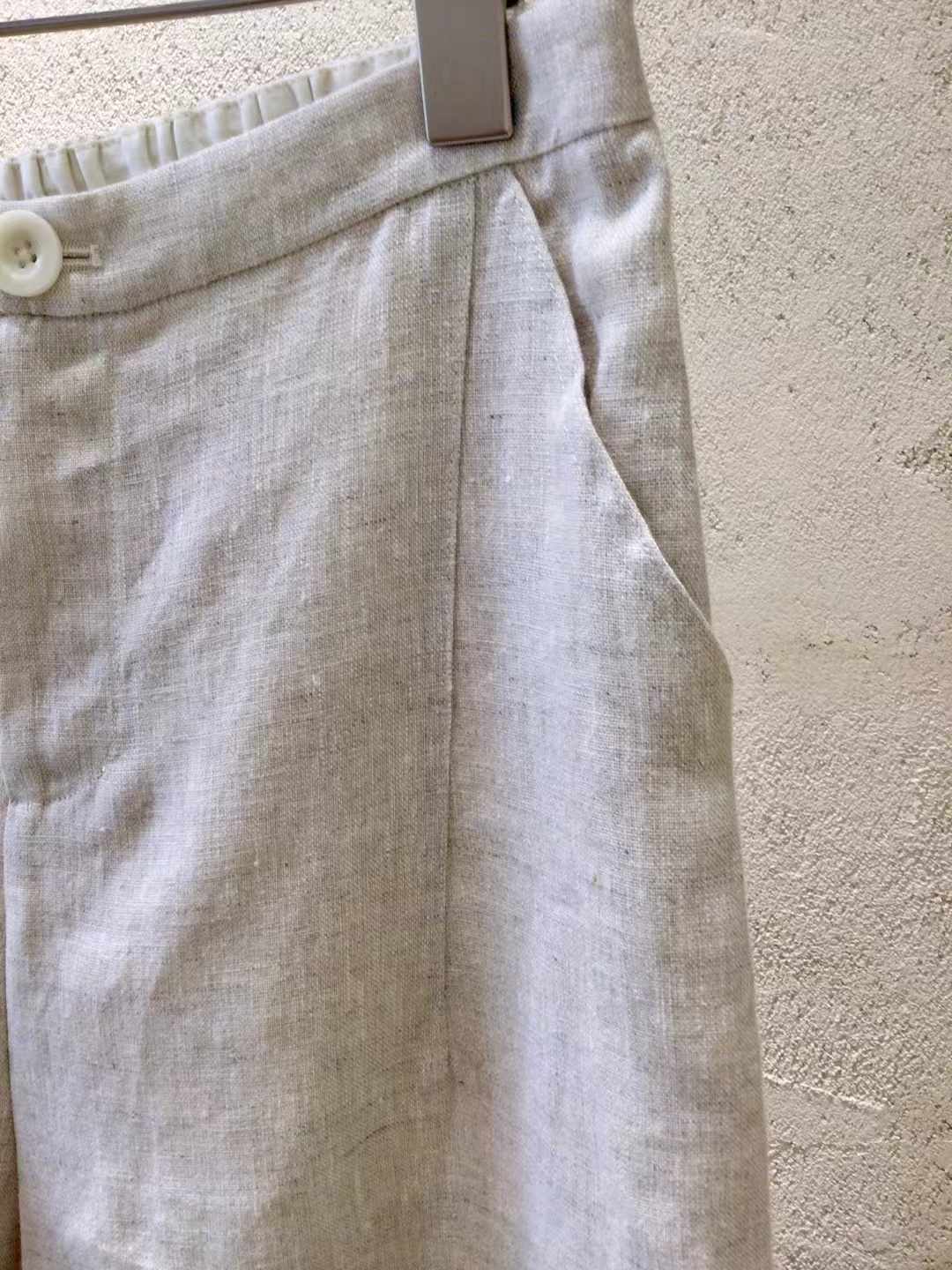 PILUN - Organic Undyed Linen Pants | Women's Work Pants 