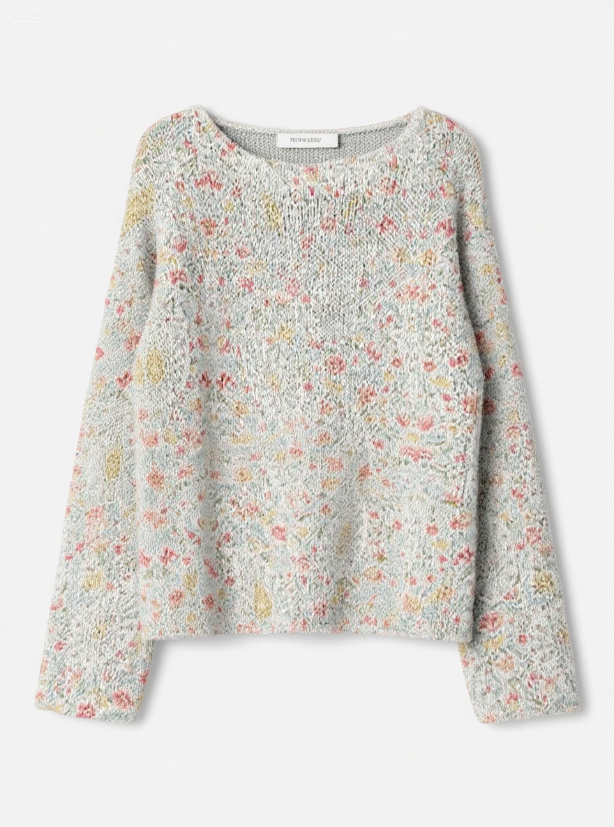 Women's Fashionable prints casual crew neck sweatshirt