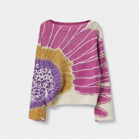 Women's Fashionable prints casual crew neck sweatshirt