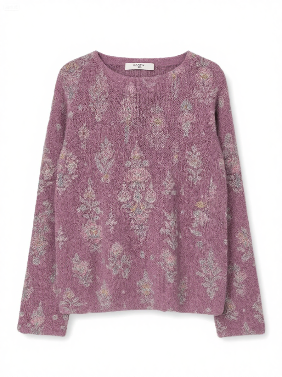 Women's Fashionable prints casual crew neck sweatshirt