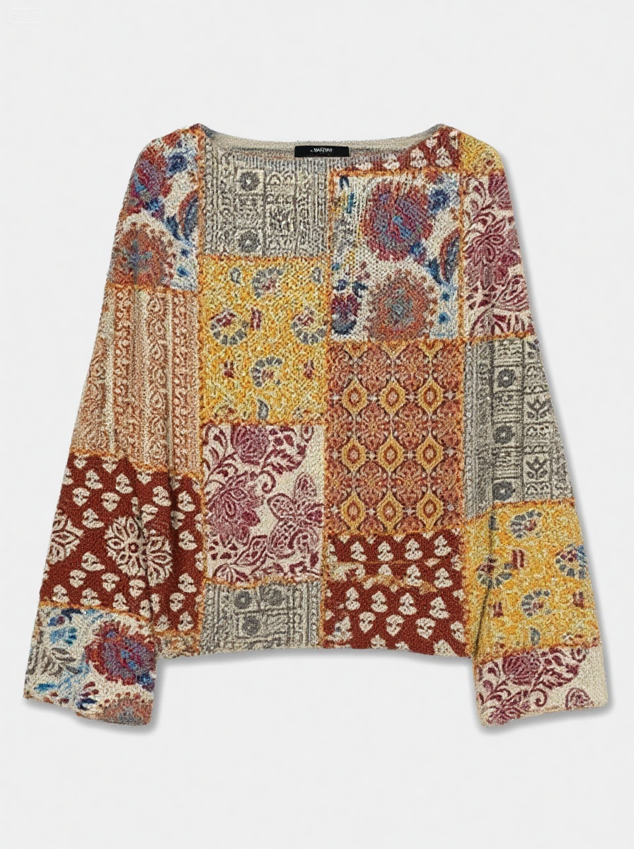 Women's Fashionable prints casual crew neck sweatshirt