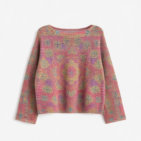 Women's Fashionable prints casual crew neck sweatshirt