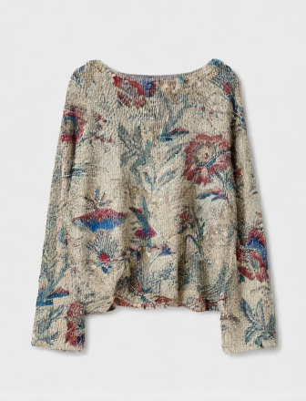 Women's Fashionable prints casual crew neck sweatshirt