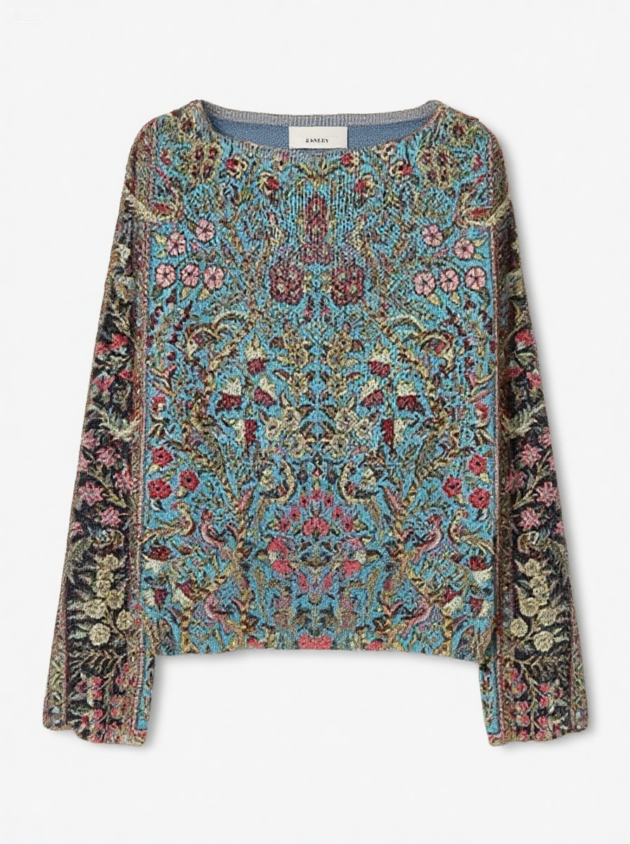 Women's Fashionable prints casual crew neck sweatshirt