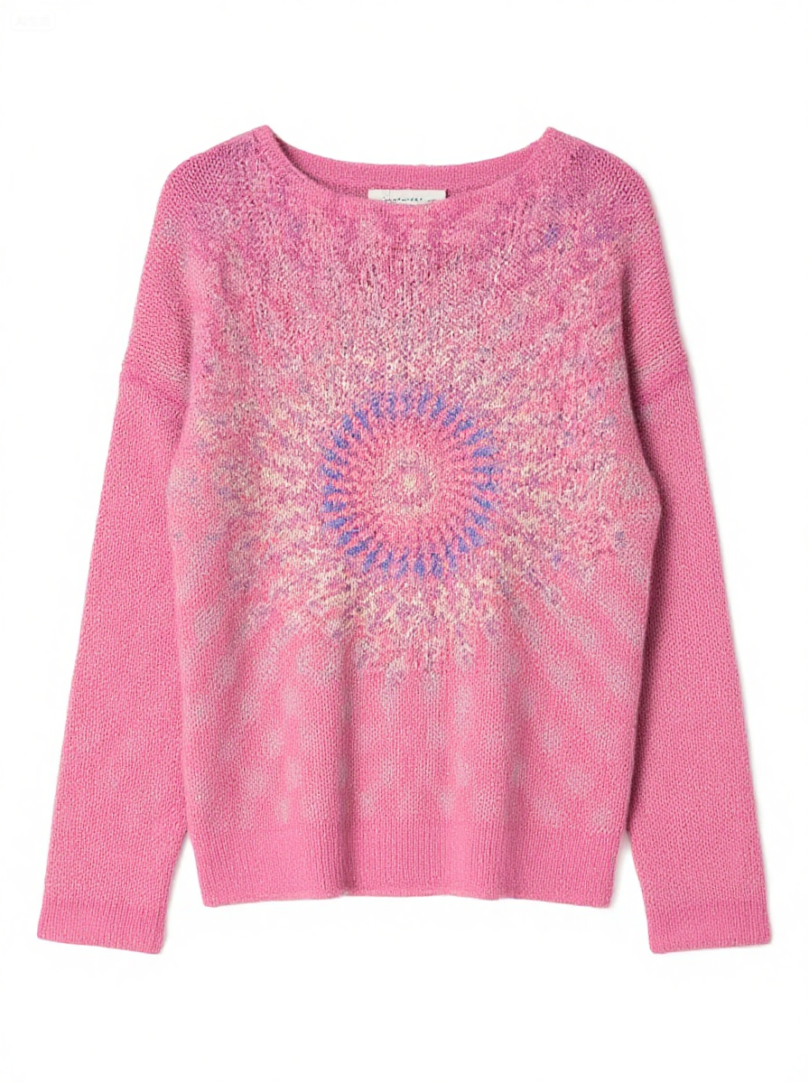 Women's Fashionable prints casual crew neck sweatshirt