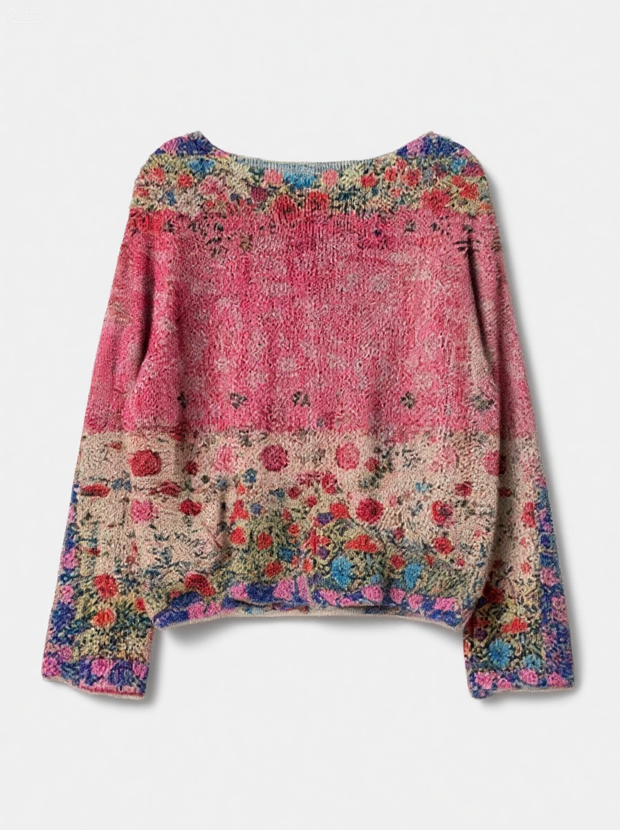 Women's Fashionable prints casual crew neck sweatshirt