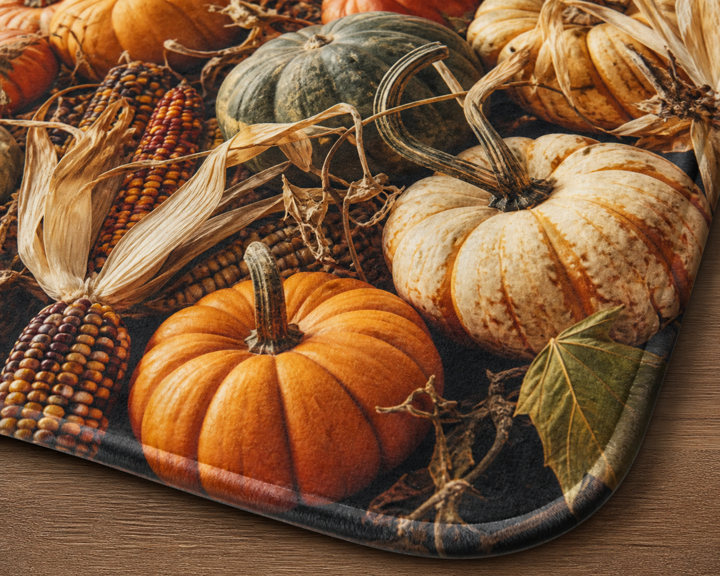 Harvest Pumpkin Print Throw Blanket Flannel