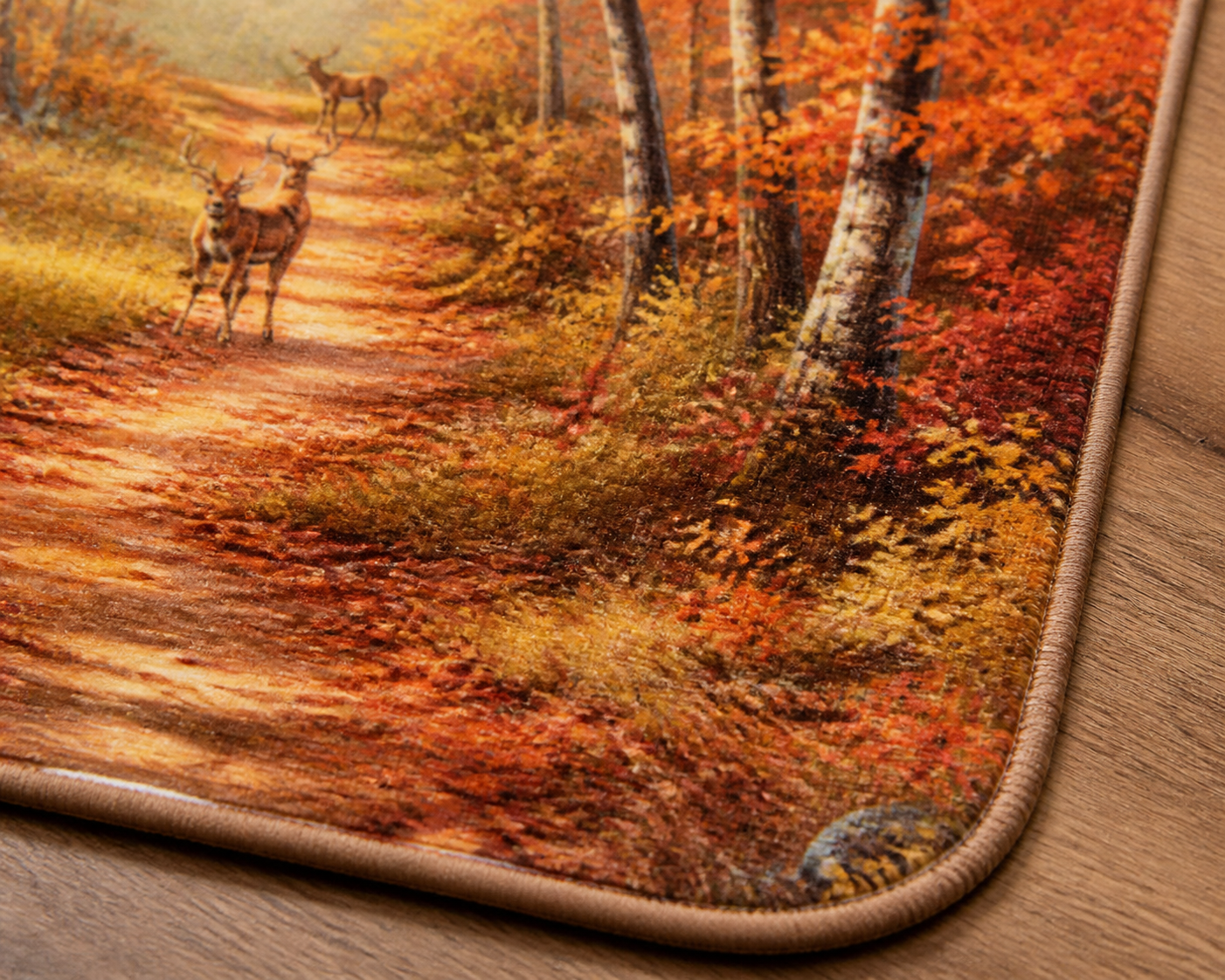 Forest Deer Throw Blanket Flannel