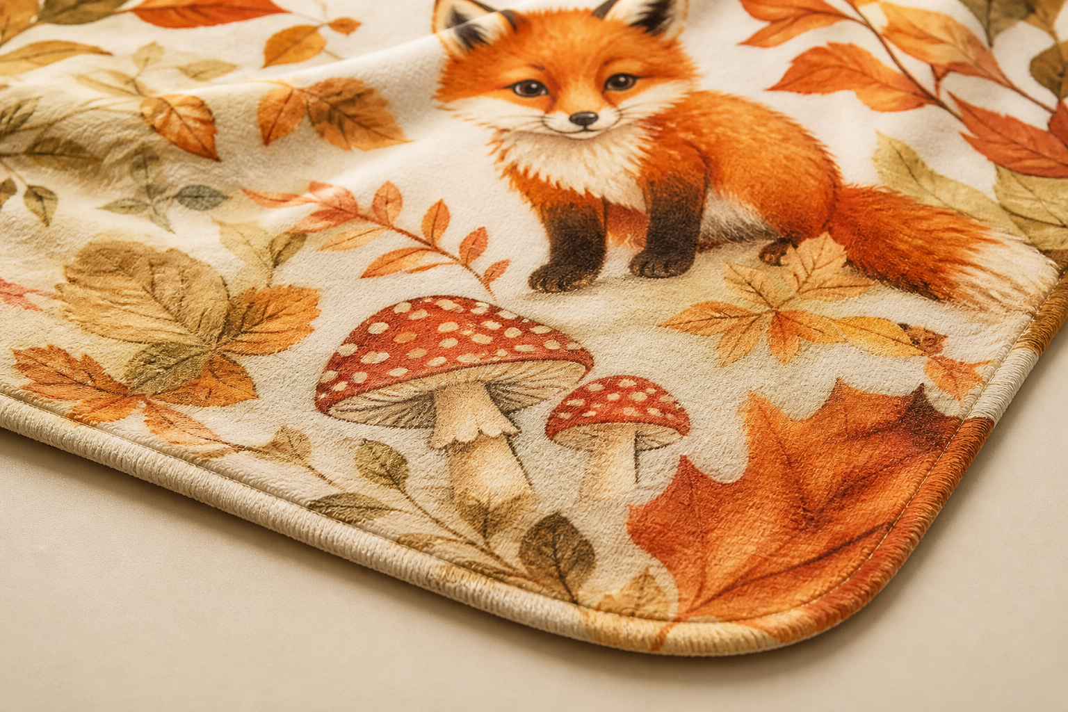 Fox Throw Blanket Flannel