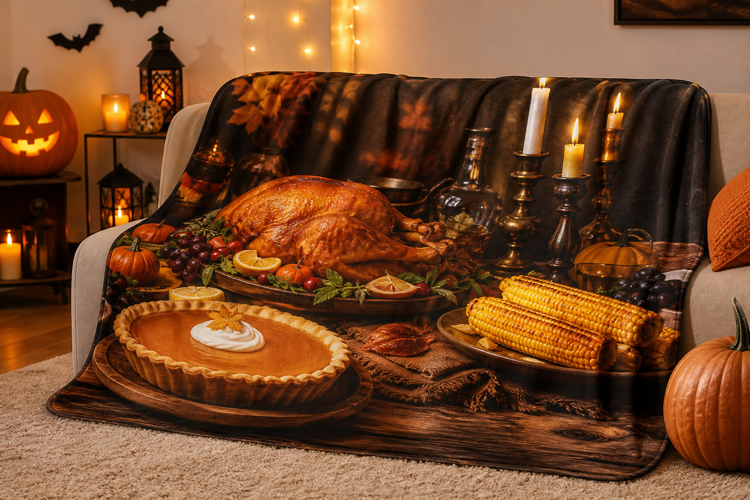 Feast Throw Blanket Flannel