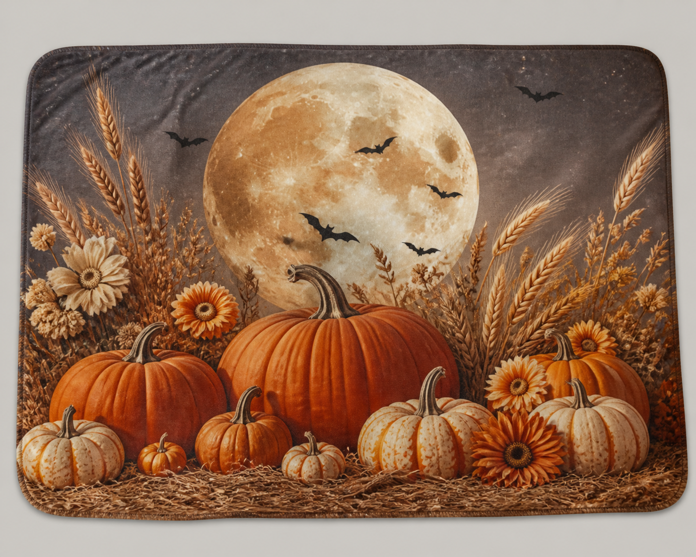 Harvest Moon Throw Blanket Flannel