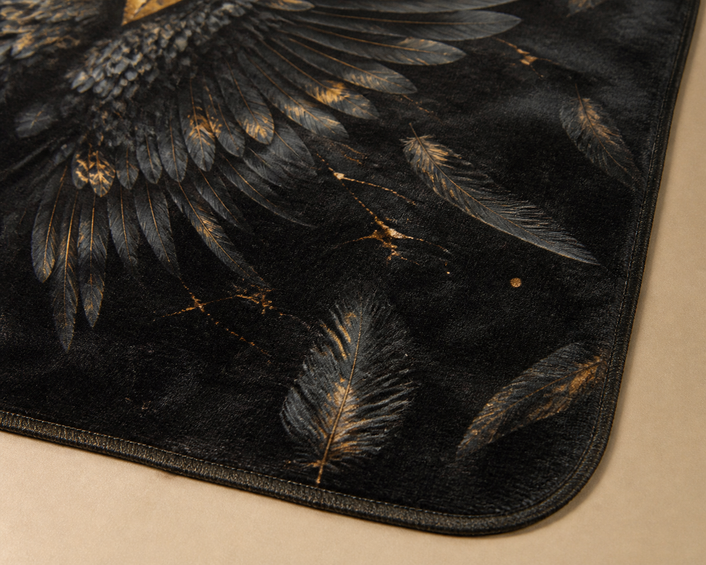 Dark Wings Graphic Throw Blanket Flannel
