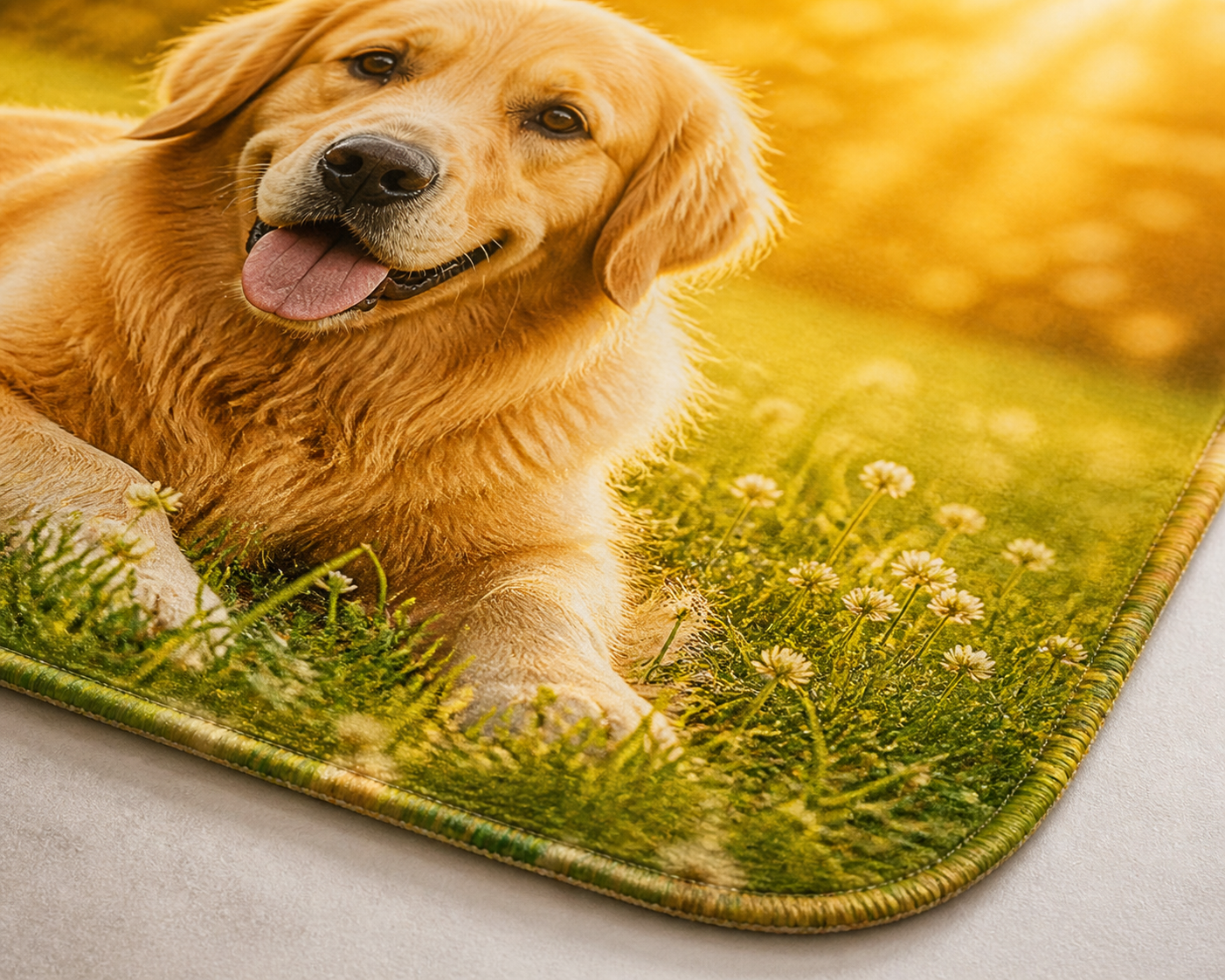 Golden Retriever Sunset Throw Blanket Flannel
