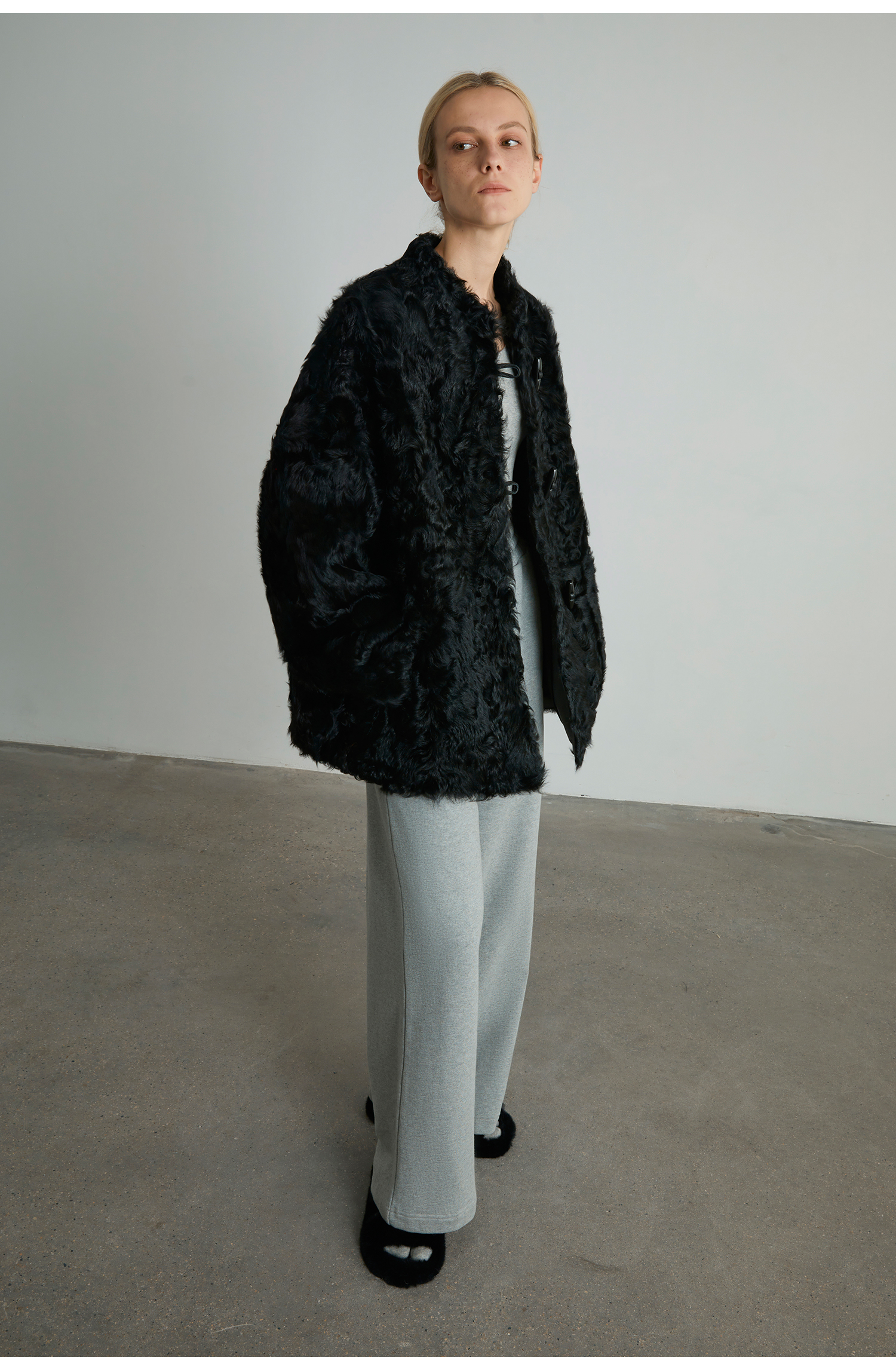 Environmentally Friendly Plush Short Coat