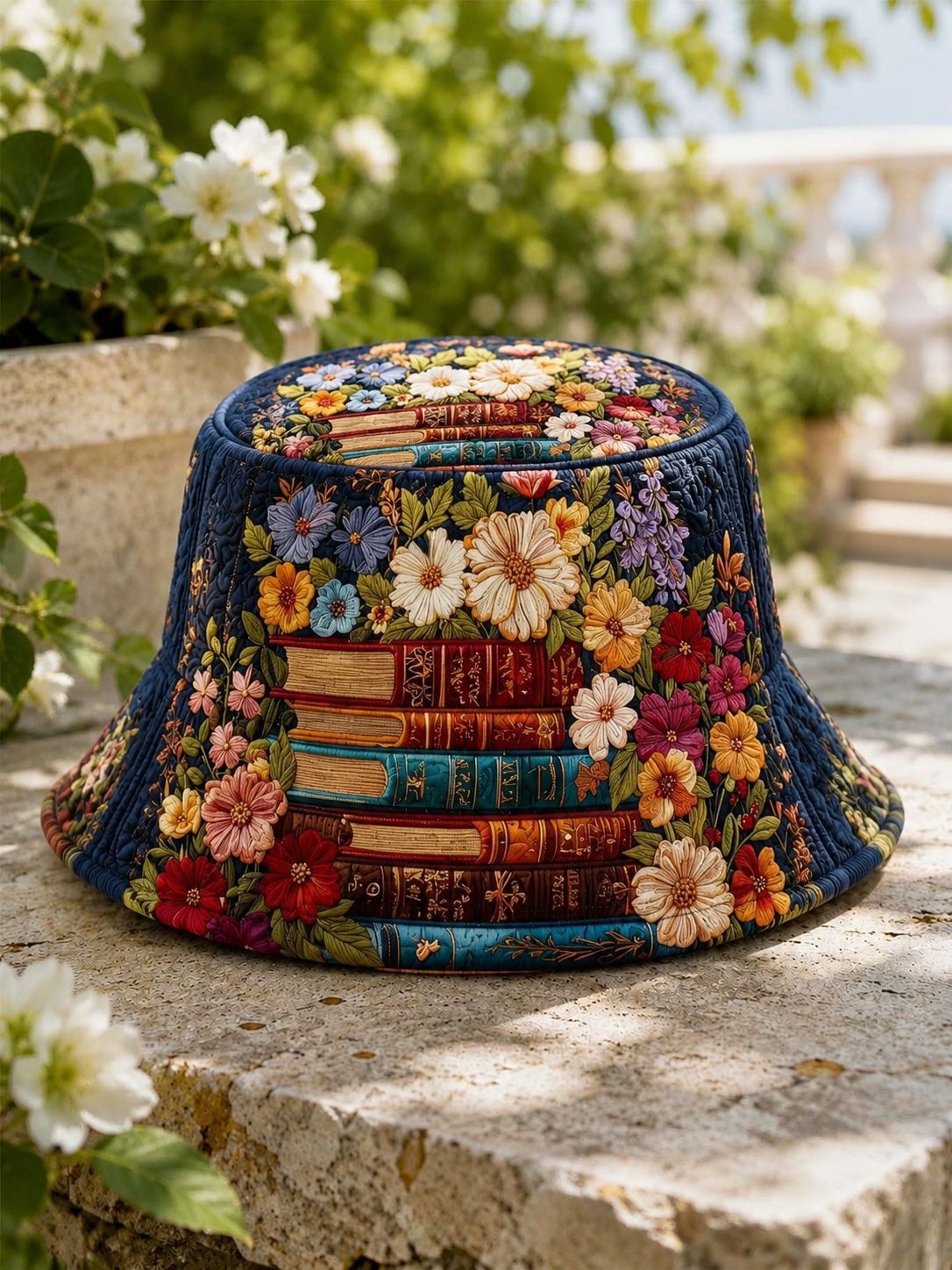 Rainbow Quilted Print Travel Cap