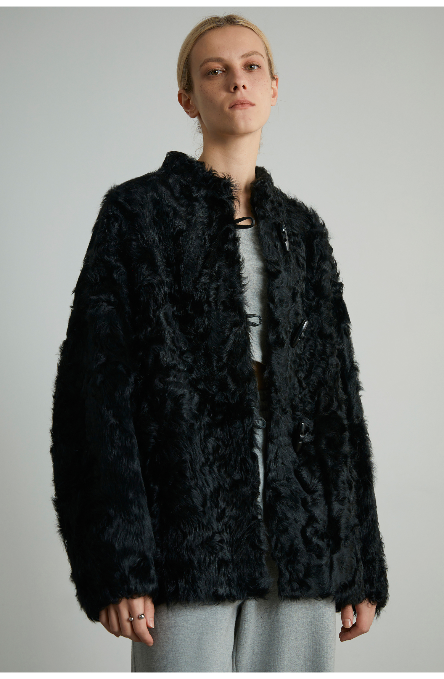 Environmentally Friendly Plush Short Coat