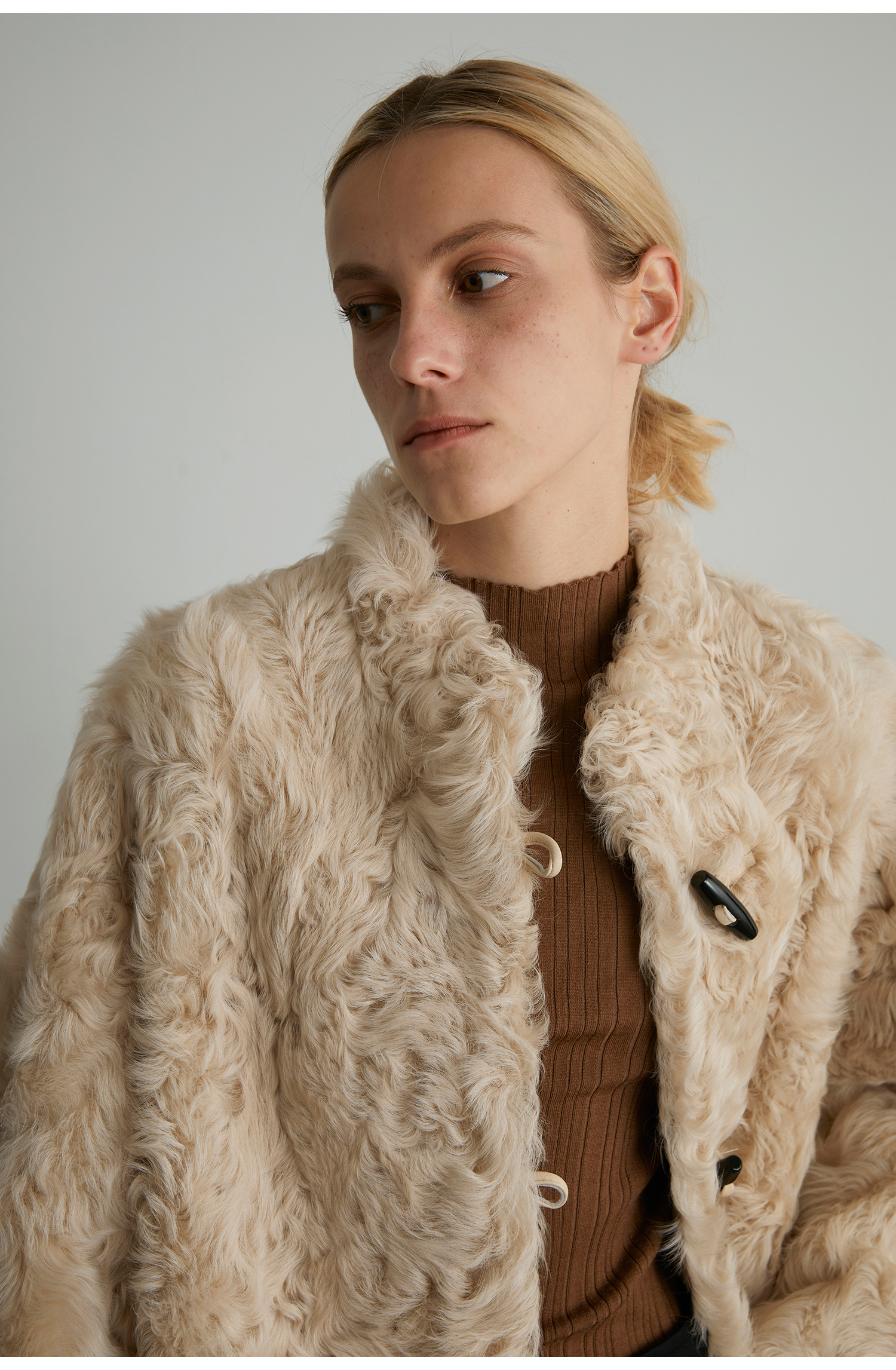 Environmentally Friendly Plush Short Coat