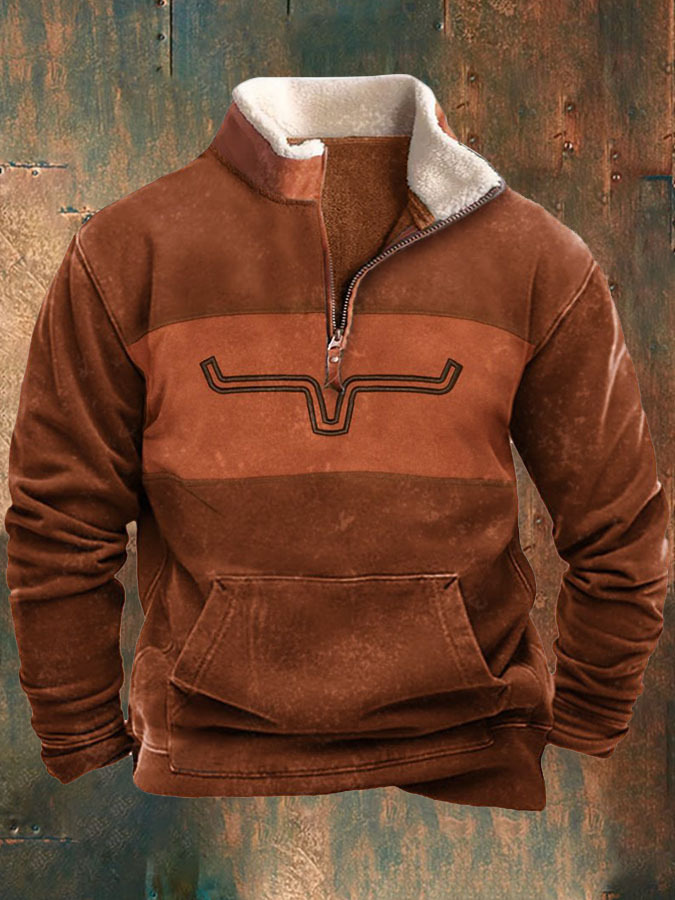 Minimalist Horn Line Elegant Printed Long Sleeve Casual Jacket