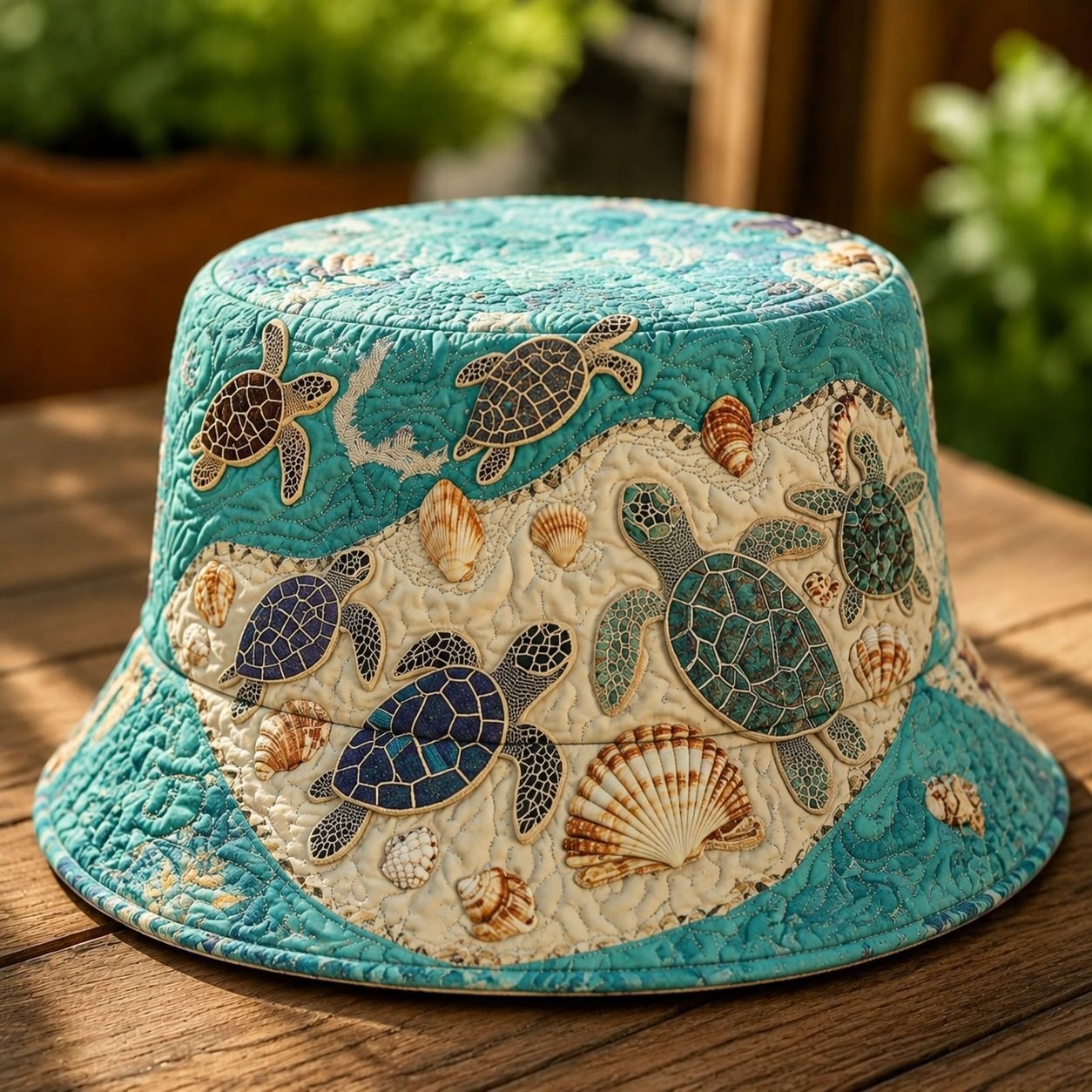 Rainbow Quilted Print Travel Cap