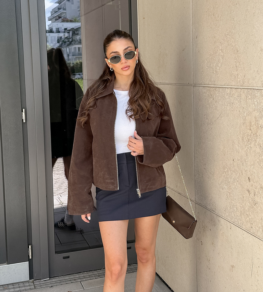 Retro Loose Suede Jacket Coat