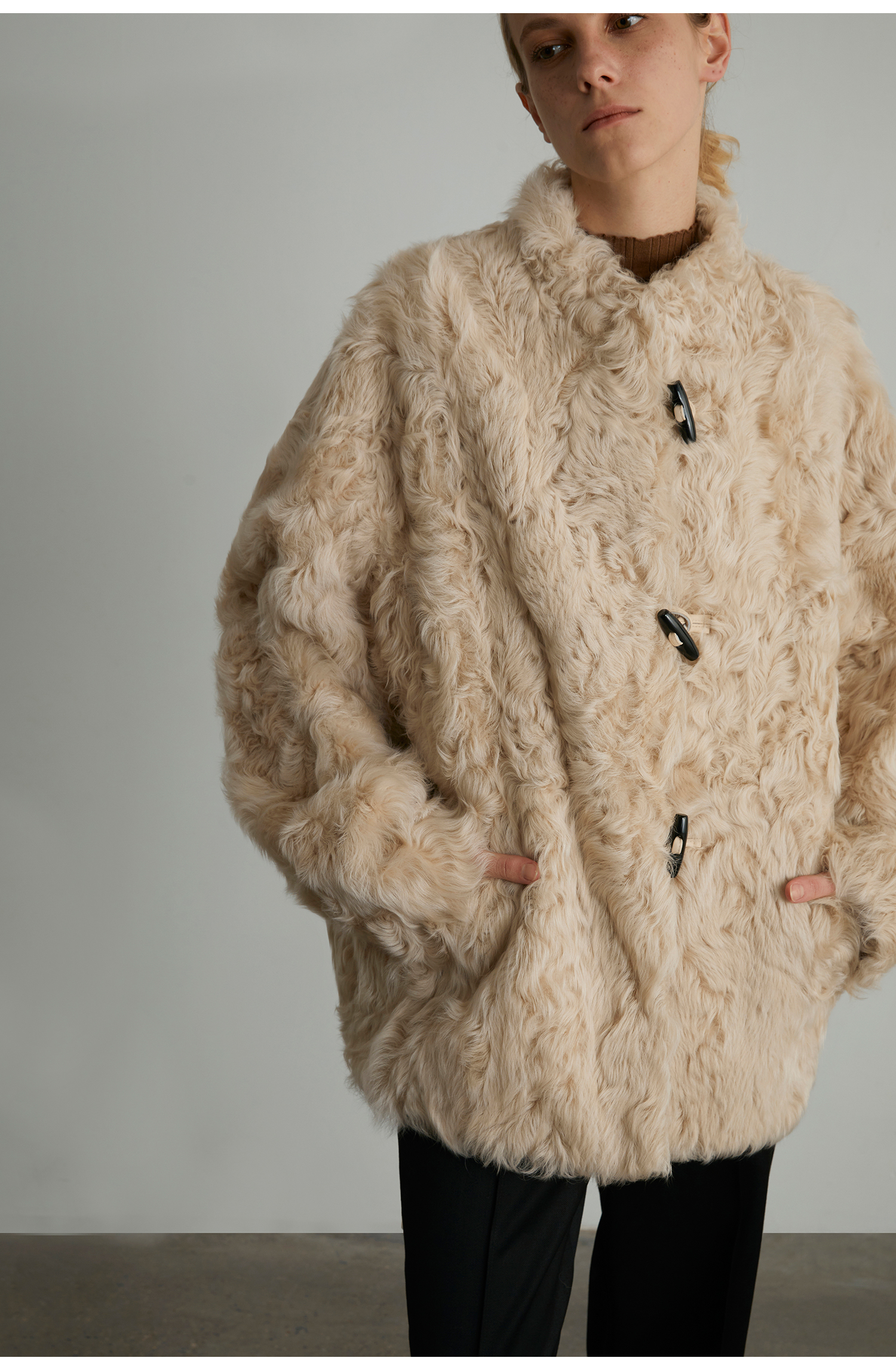 Environmentally Friendly Plush Short Coat