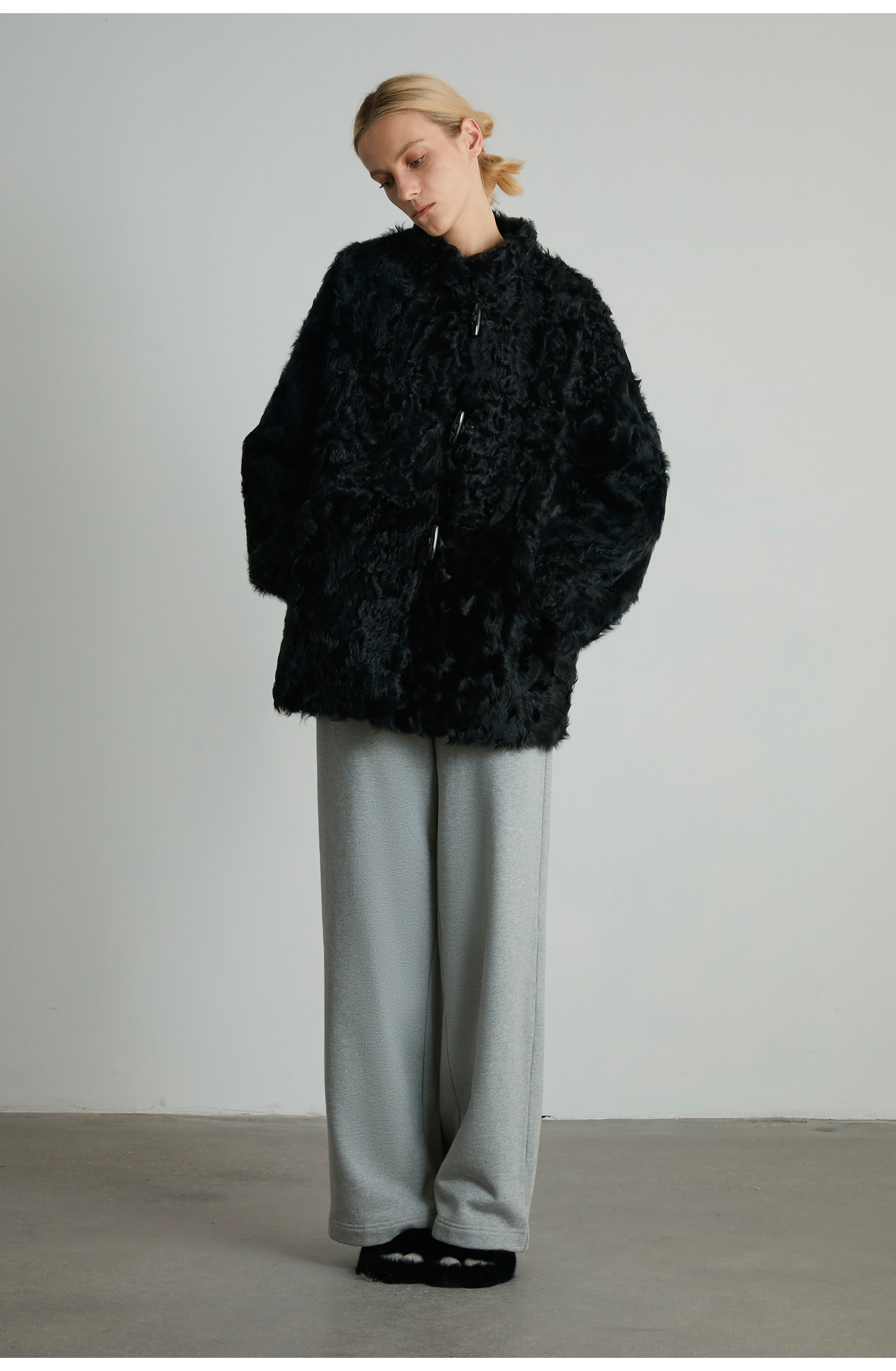 Environmentally Friendly Plush Short Coat