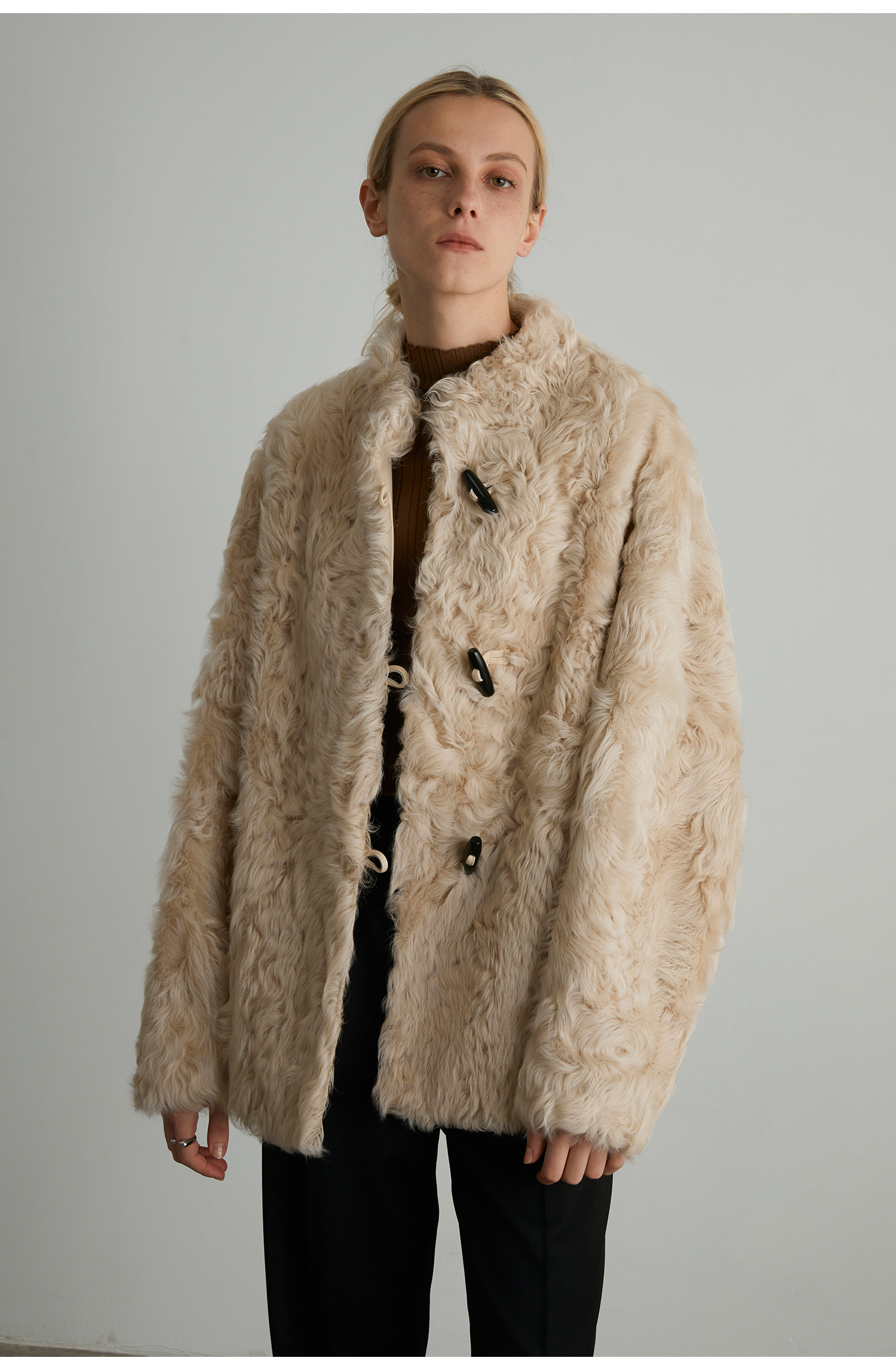 Environmentally Friendly Plush Short Coat