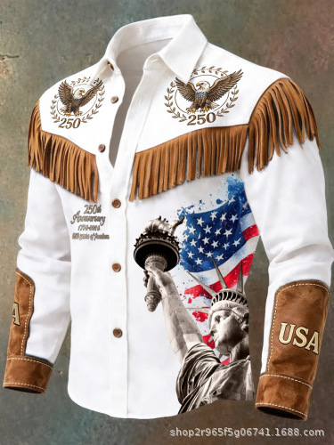 Western Denim Fringe Long Sleeve Jacket