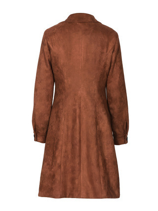 Vintage Sestern Faux Leather And Velvet Warm Coat  