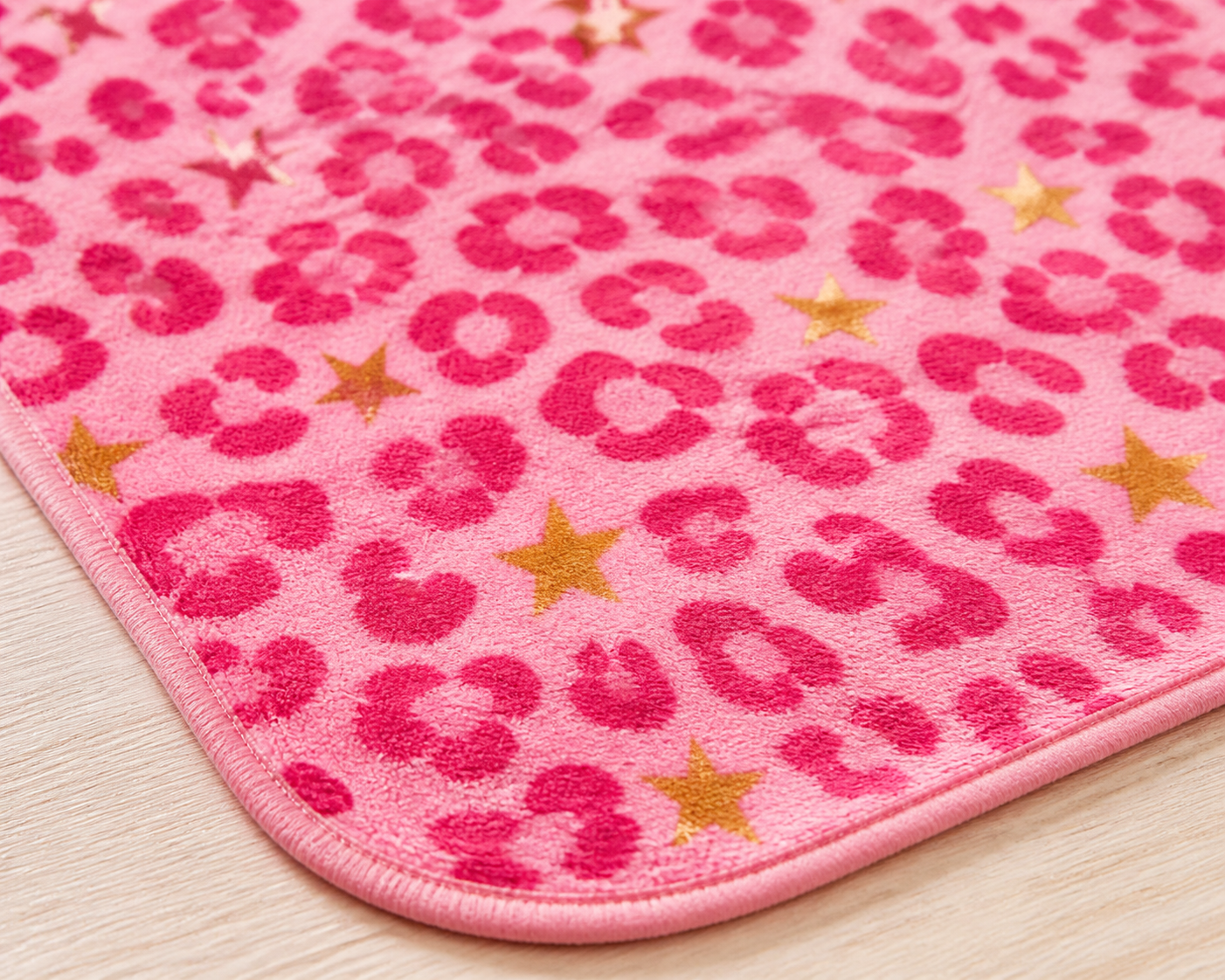 Pink Leopard Floral Throw Blanket Flannel