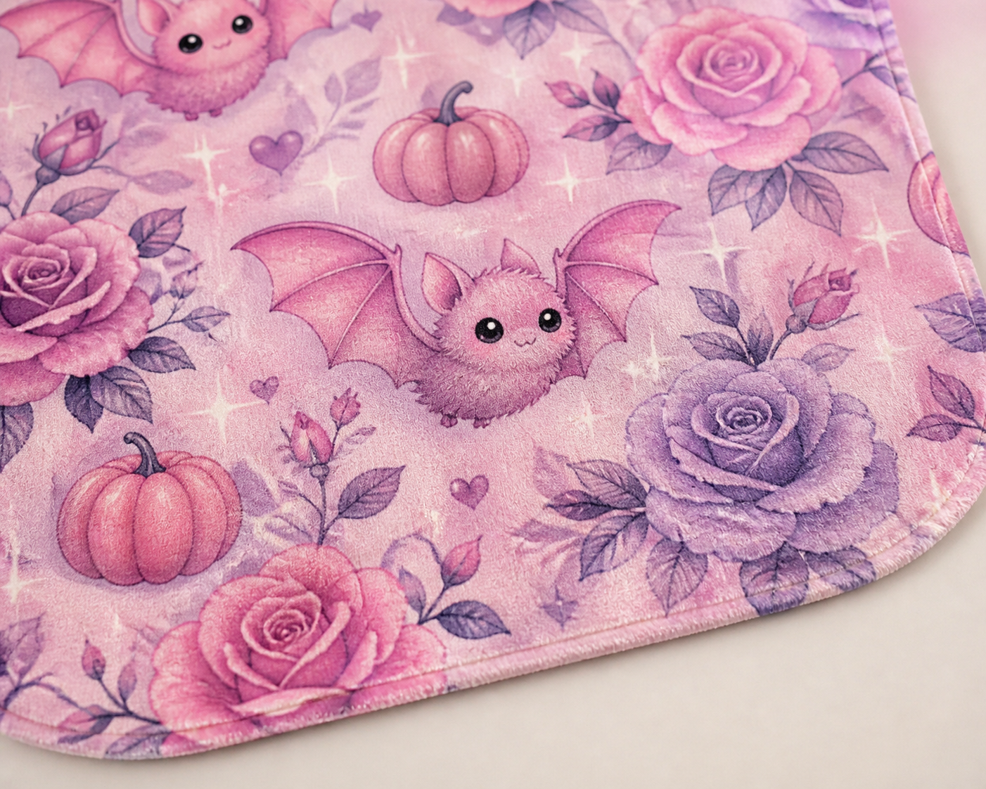 Pink Bat Wing Throw Blanket Flannel