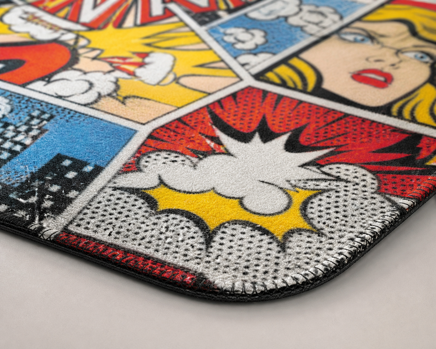 Pop Art Comic Panel Throw Blanket Flannel