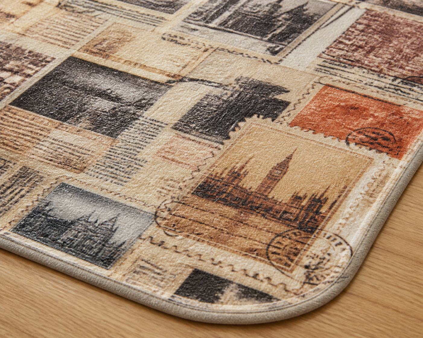 Vintage Newspaper Collage Throw Blanket Flannel