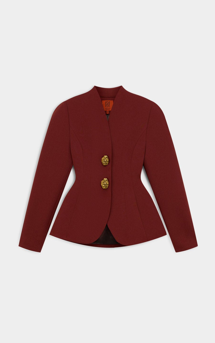 Chic Burgundy Blazer and Trousers Set