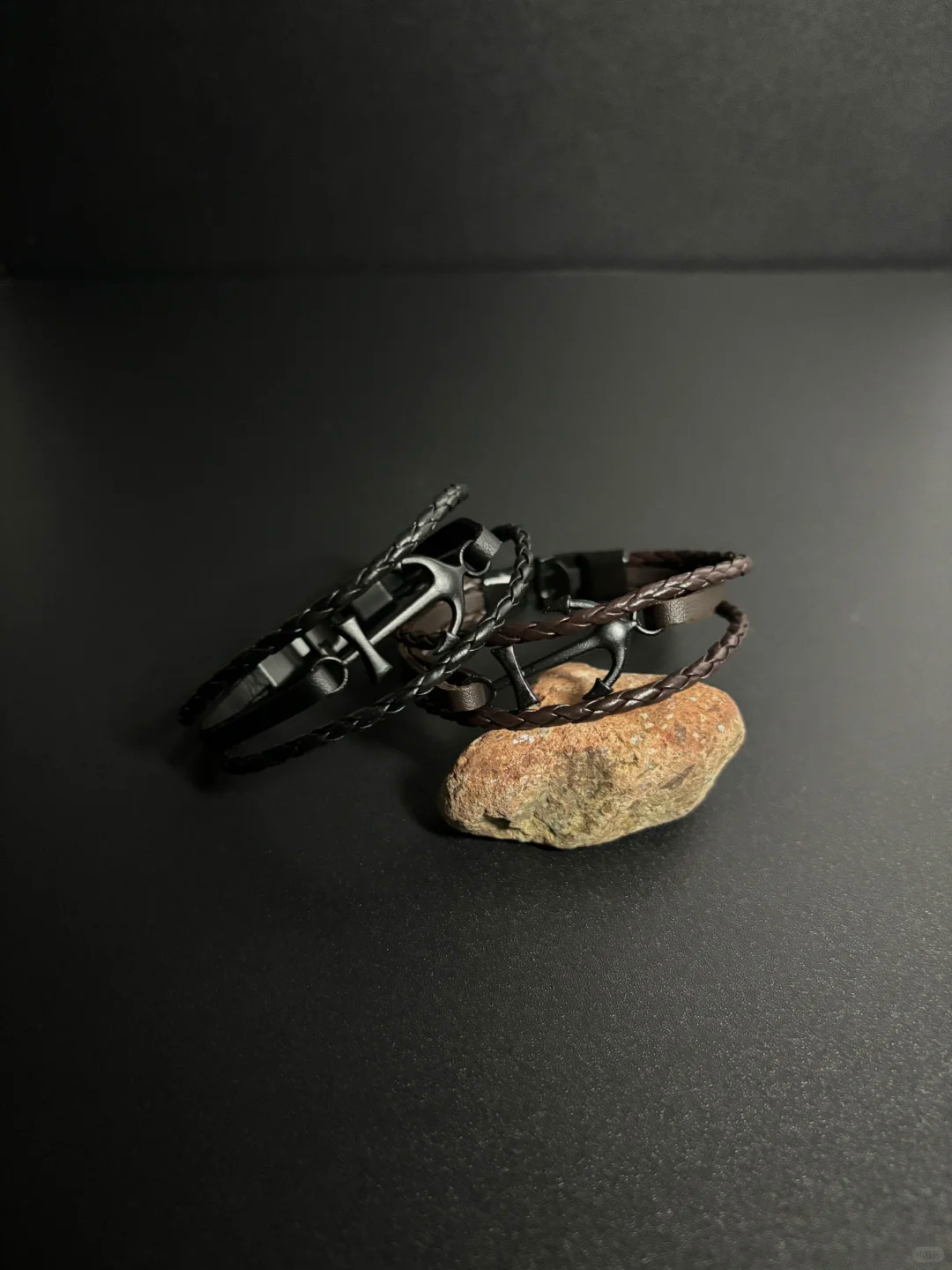 Medieval Sailor Leather Multi-layered Bracelet