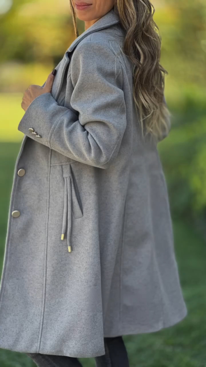 Womens Lapel Temperament Casual Windbreaker