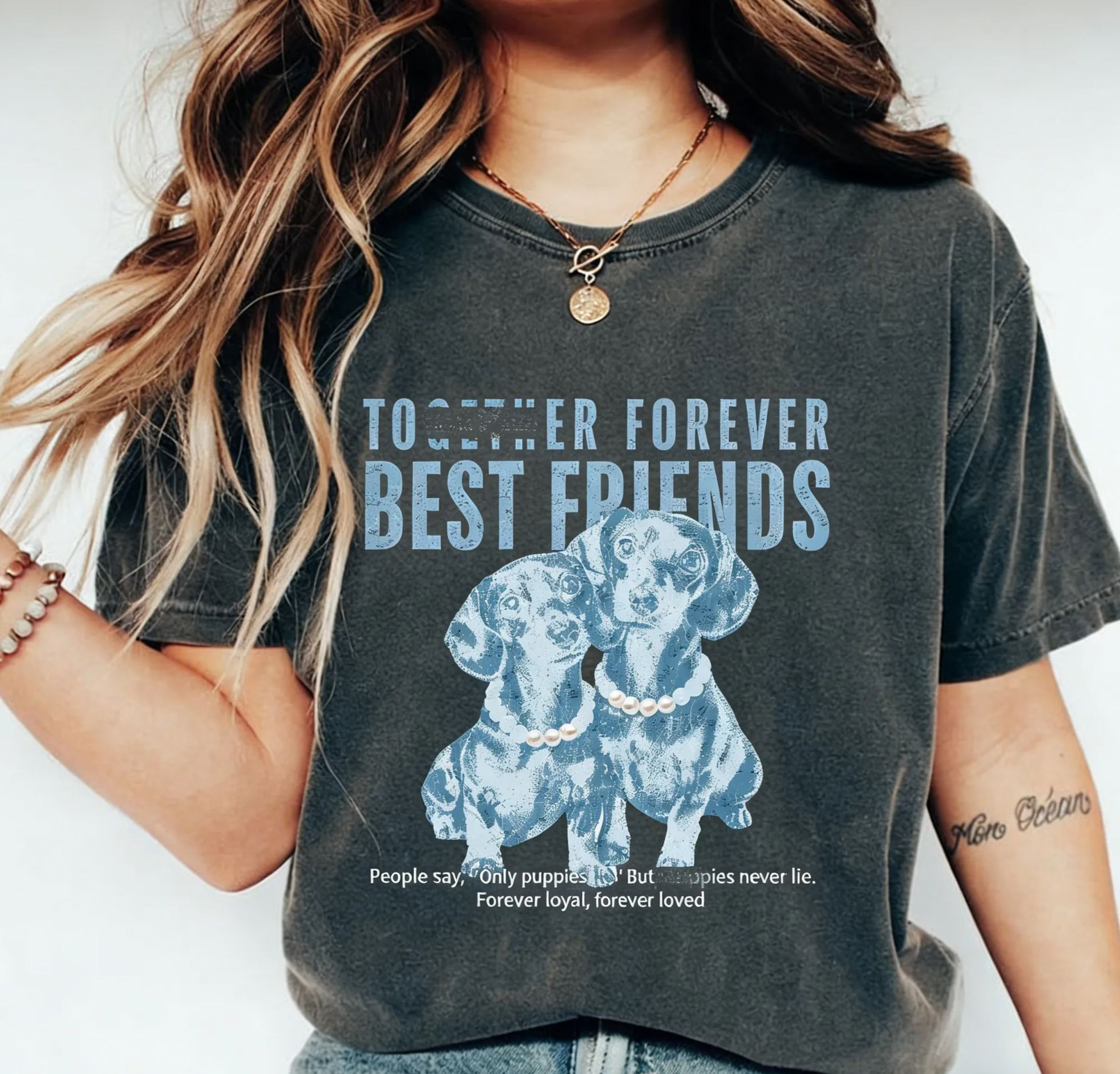 Dachshund Puppies Cotton T-Shirt