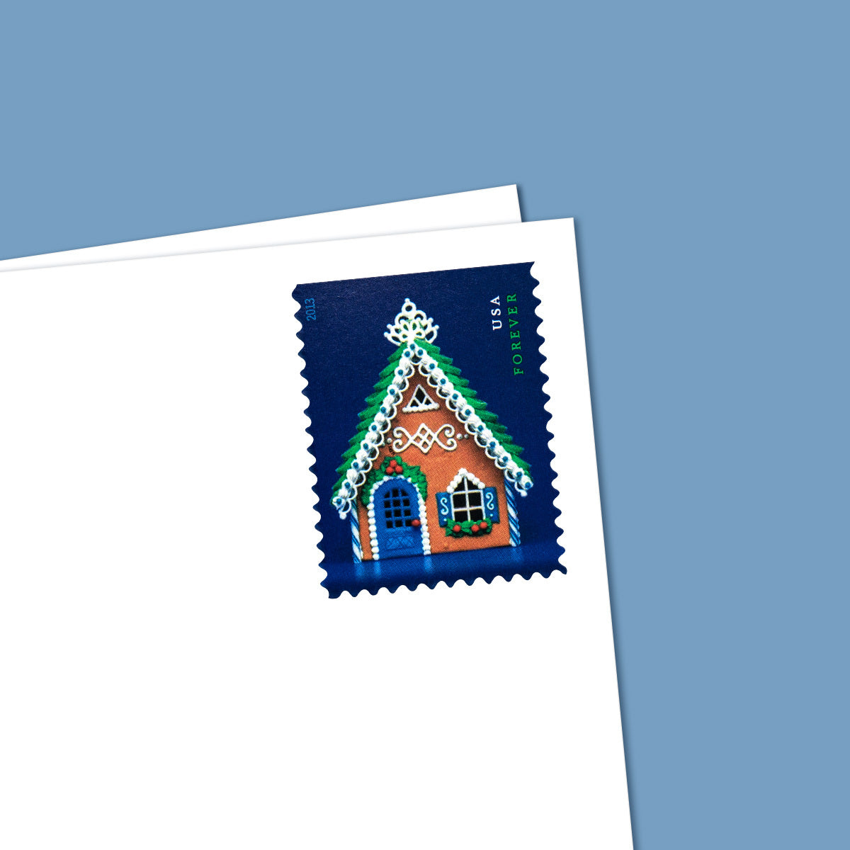 2013 Contemporary Christmas: Gingerbread Houses  Forever First Class Postage Stamps
