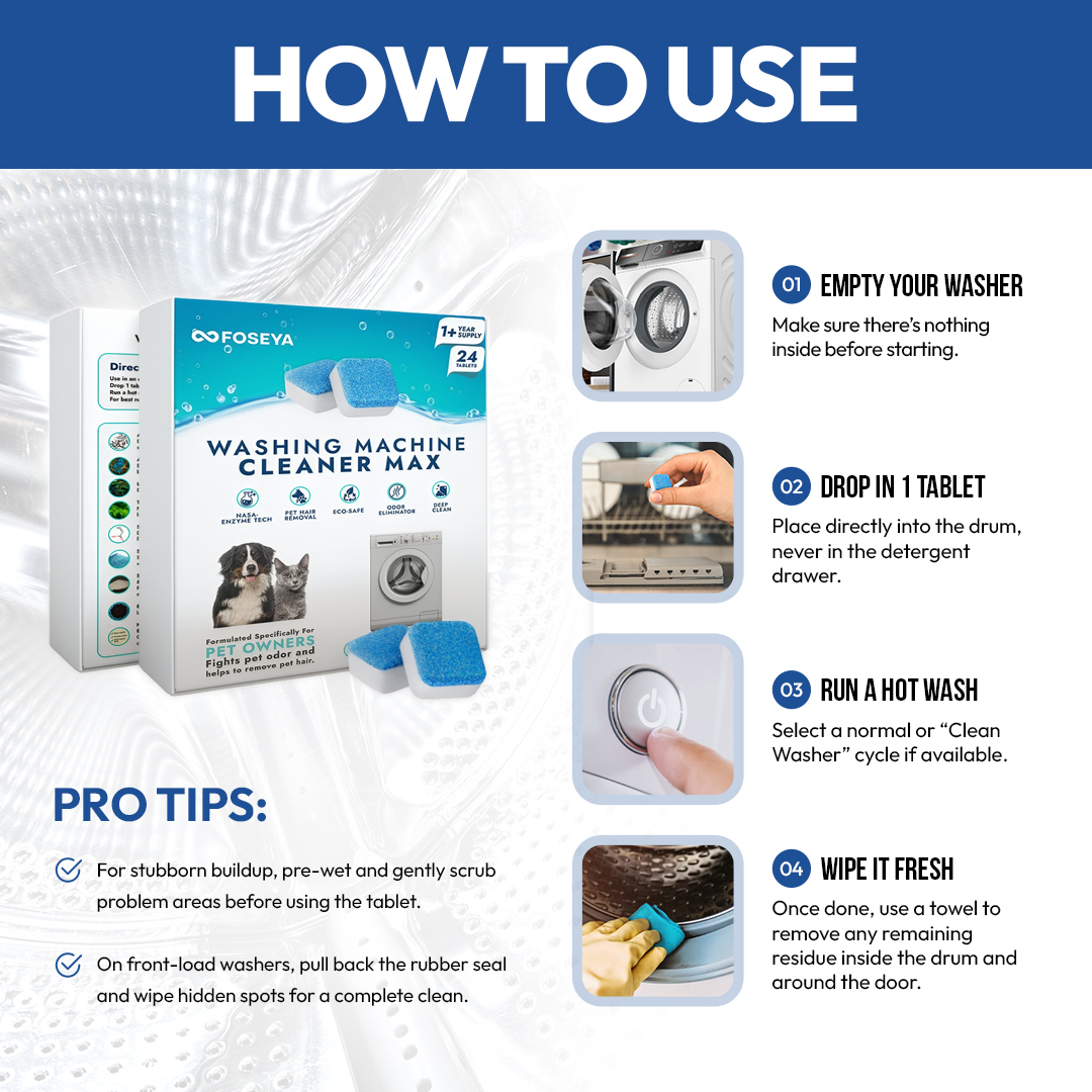 Foseya™ Washing Machine Cleaner Max